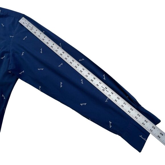 Brooks Brothers Shirt Men Large Blue Skateboard Embroidery Regent Fit Skate Polo - Picture 13 of 13